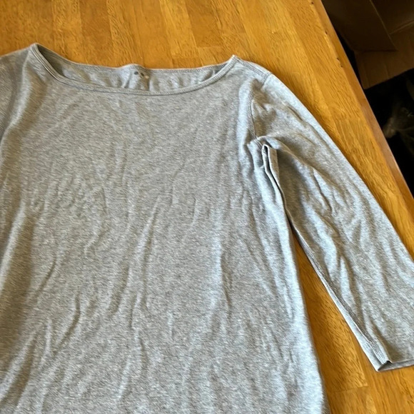 Three dots Essential Heritage British Tee with 3/4 length sleeves, size Large - Picture 1 of 3